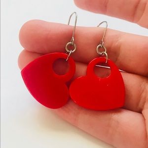 Vintage heart earrings